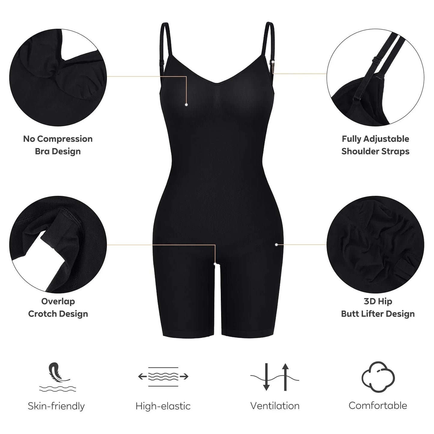 Women Body Shaper Waist Slimming Seamless Slimming Waist Trainer Shapewear Butt Lifter 